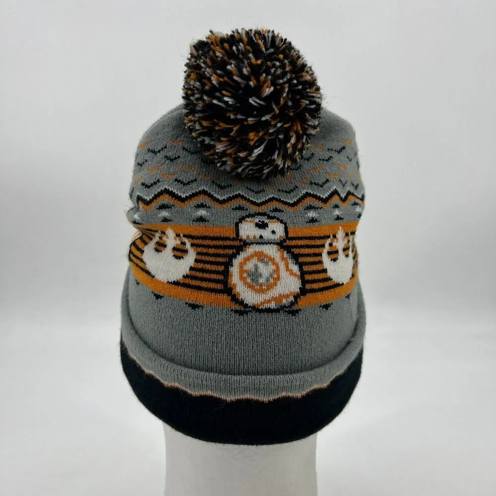 Star Wars R2D2 Beanie Youth Kids One Size Fitted Stretch Acrylic Winter Snow Cap